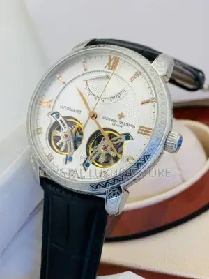 Vacheron Constantin Quality Luxury Leather Wristwatch