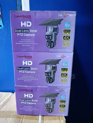 4g 8mp Double Lens Solar PTZ Camera With Free Sim Card