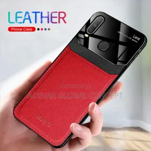 Vivo Y50 Y30 Soft Frame Protection Back Leather Pouch Case