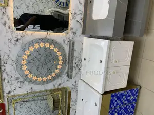 Luxury Executive Cabinet With Led Mirror and Stainless Shelf