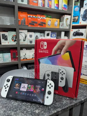 Clean Nintendo Switch Oled Edition With 3 Games