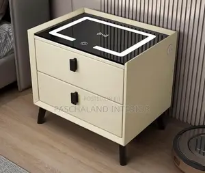 Smart Bedside Drawer With Fingerprint,Charge and Bluetooth