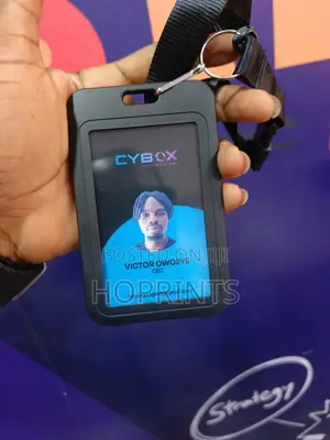 Id Card With Holder Lanyard