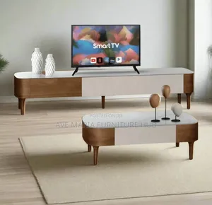 Turkish Set of Pure Wooden Center Table and Tv Stand.
