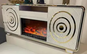 Designer Tv Console With Fireplace