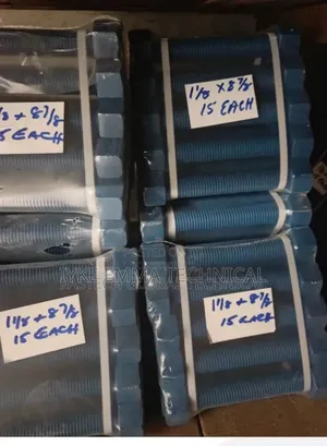 1-1/8" X 8-7/8 Lg Teflon Coated Stud Bolt Gr-B7/ 2h