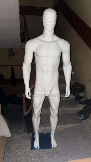 Huge Spider Head Male Glossy White Mannequin