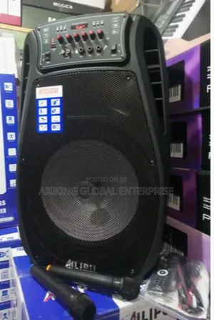 Big 15" Rechargeable Wireless Pa System With 2 Microphones