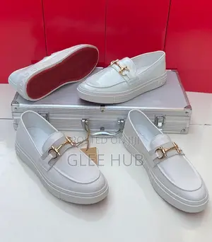 White Single-Soled Loafers