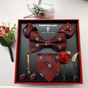 Quality Bow Tie Long Tie Set With Accessories