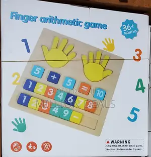 Wooden Number Math Learning Games Toy Ages 3+