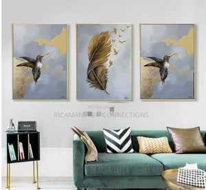 Birds and Feathers Canvas Frame