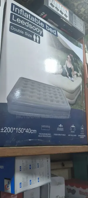 Leedsooy Double Size Inflatable Heavy Duty Air Mattress With Auto Pump