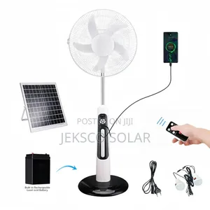 Target Solar Rechargeable Standing Fan 18inches, Ac/Dc