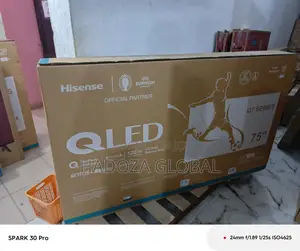 Stunning Hisense 75" Google Qled Tv - Smart Tv - Q7 Series