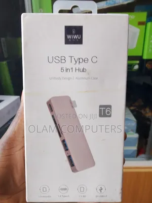 Wiwu Usb To Type C, 5 In 1 Hub