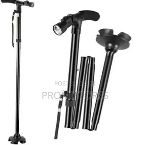 Trusty Cane Working Stick With Torch Light