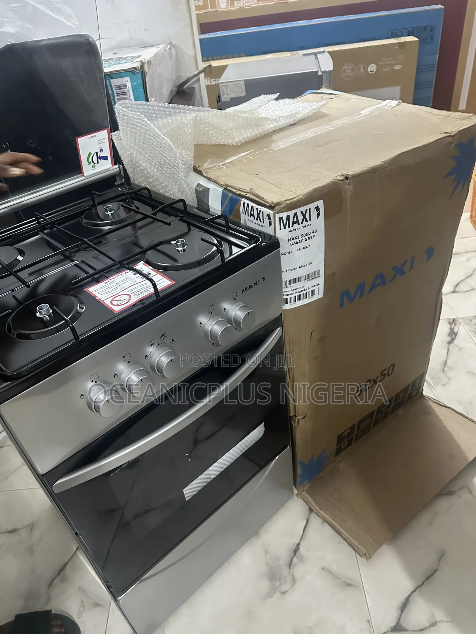 Maxi 4-Burner Basic Gas Cooker (50x50cm)