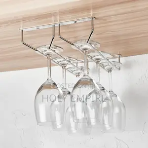 2 In1stainless Steel Wall Hanging Wine Rack Single Double