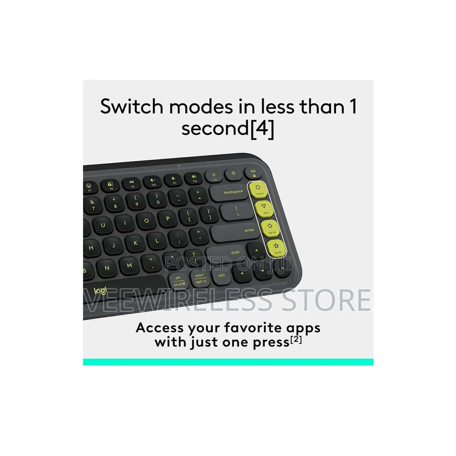 Logitech Pop Icon Keys Wireless Bluetooth Keyboard