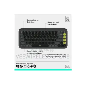 Logitech Pop Icon Keys Wireless Bluetooth Keyboard