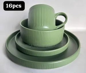 16pcs Green Dinner Set