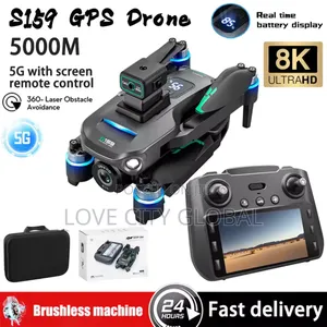 S159 GPS Drone Dual Lens 2 Battery Screen Remote 5g Wifi