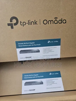 Tplink Omada 28port Gigabit 24port Poe+ Smart Switch.Sg2428p