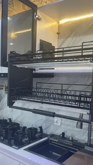 Elevator Plate Rack Black
