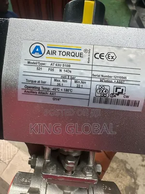 Actuator Ball Valve (Model Type:63u S10b)