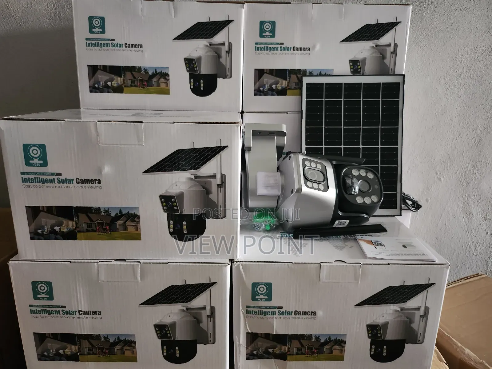 Solar Powered 4g Sim Rotational Dual Screen Cctv Camera