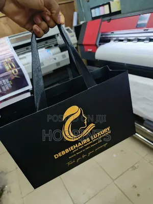 Paper Bags (Black and Gold Print)