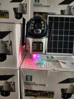 Dual Lens Solar Powered Smart Alarm Ptz Security Camera 8mp