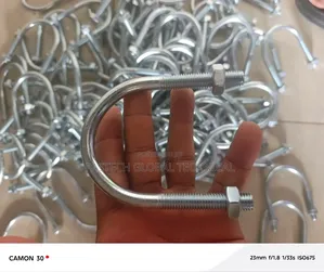 3" X 10mm U-Bolt Steel (Zinc-Plated)