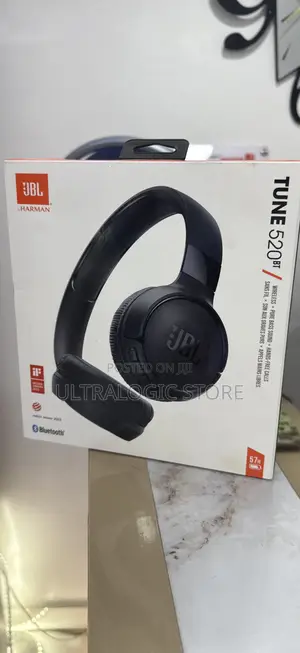 New JBL Tune 520bt Wireless on-Ear Headphones (Black)