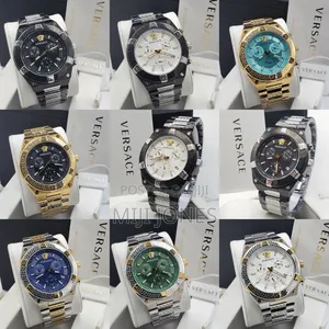 "Versace Inspired Men's Chronograph Watch With Chain Strap
