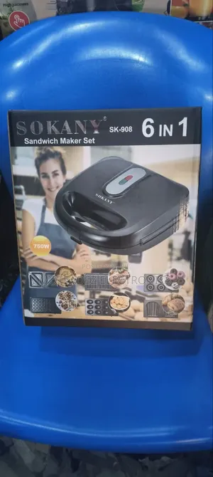 Sokany 6in1 Toaster, Waffle Maker, Grill, Sandwich Maker Set