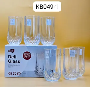 6pcs Crystal Water Glass Or