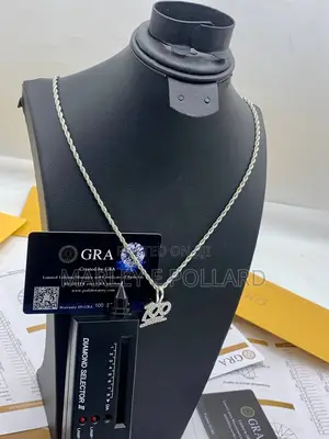 Moissanite Sterling Silver Necklace Chain