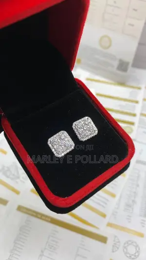 Moissanite Earring Stud 925 Silver