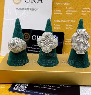 Moissanite Big Bulky Rings Sterling Silver Rings