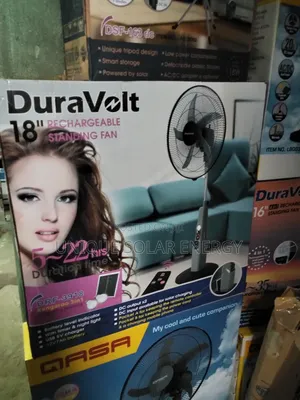 18" Duravolt Rechargeable Fan