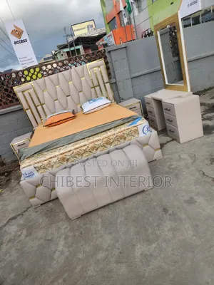 Family King Size 6by6 Leather Bed Stand.