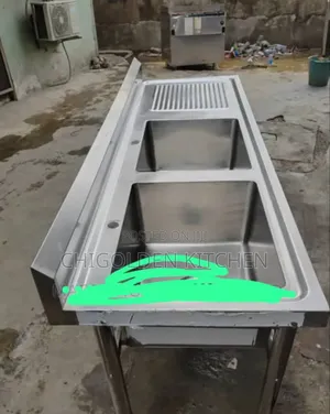 Double Kitchen Sink With Side