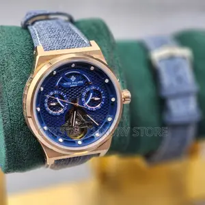 Patek Philippe Quality Luxury Men Jeans Strap Wristwatch