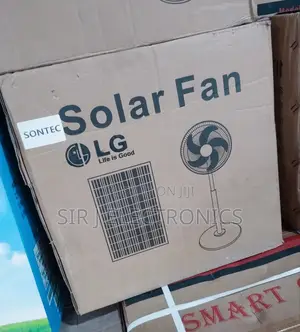 Original Lg 16" Stand Solar Fan With Solar Panel