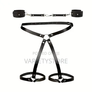 Bondage Leather Pu Belt Flirty Short With Bracelet
