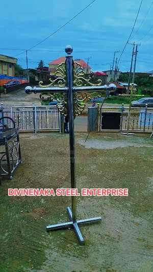 Semi Gold Stainless Cross