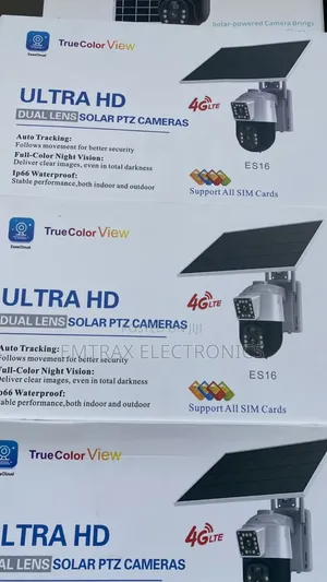 Ultra Hd Dual Lens Solar PTZ Camera Auto Tracking