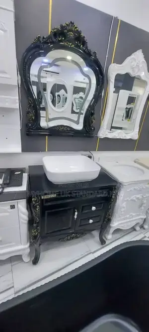 Royal Black Cabinet With Sensor Mirror